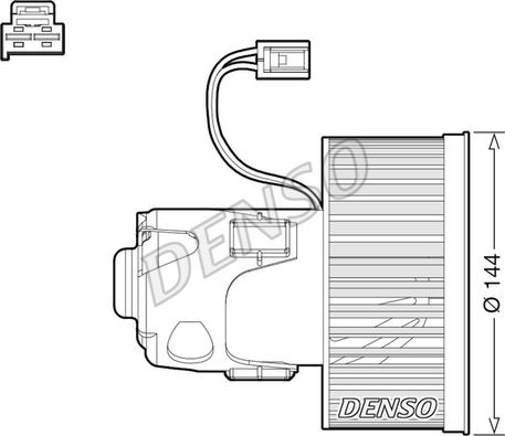 Denso DEA05008 - Ventilator, habitaclu parts5.com