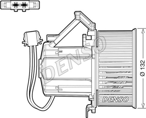 Denso DEA02009 - Ventilator, habitaclu parts5.com