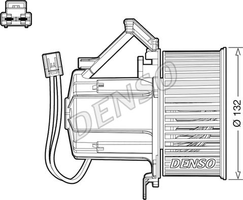 Denso DEA02008 - Ventilator notranjega prostora parts5.com