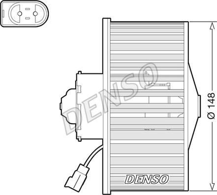 Denso DEA10054 - Ventilator, habitaclu parts5.com