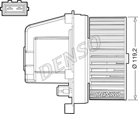 Denso DEA33003 - Ventilator, habitaclu parts5.com