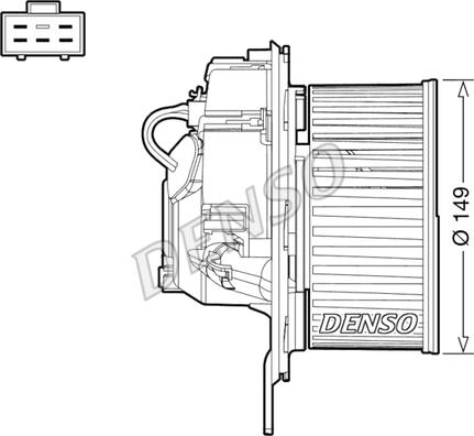 Denso DEA32005 - Ventilator, habitaclu parts5.com