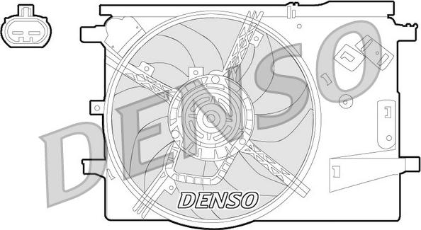 Denso DER09053 - Ventilator, radiator parts5.com