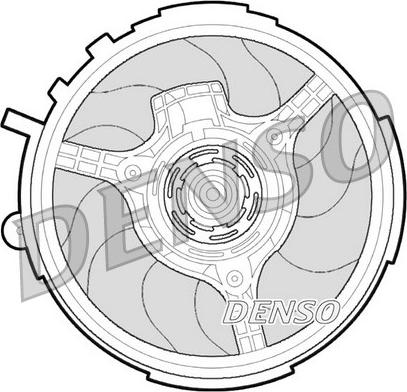 Denso DER09061 - Ventilator, radiator parts5.com