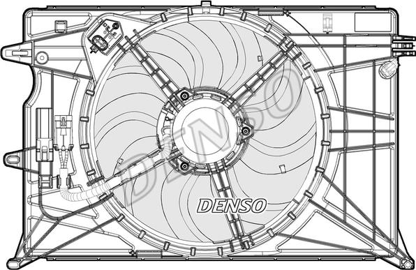 Denso DER09074 - Fan, radiator parts5.com