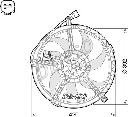 Denso DER05009 - Ventilator, radiator parts5.com