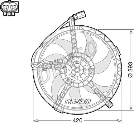 Denso DER05010 - Ventilator, radiator parts5.com