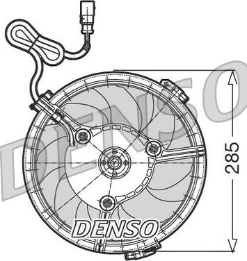 Denso DER02005 - Ventilator, radiator parts5.com