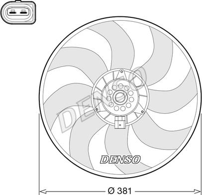 Denso DER02006 - Вентилятор, охлаждение двигателя parts5.com