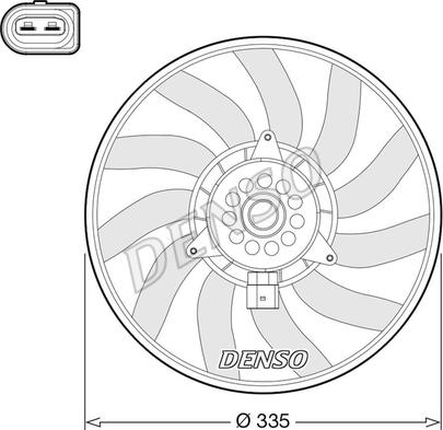 Denso DER02008 - Βεντιλατέρ, ψύξη κινητήρα parts5.com