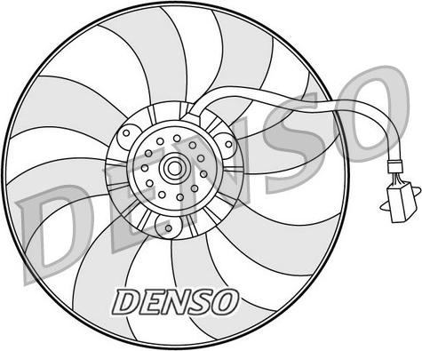 Denso DER32007 - Вентилатор, охлаждане на двигателя parts5.com