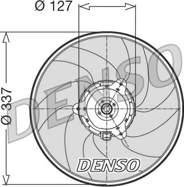 Denso DER21004 - Ventilador, refrigeración del motor parts5.com