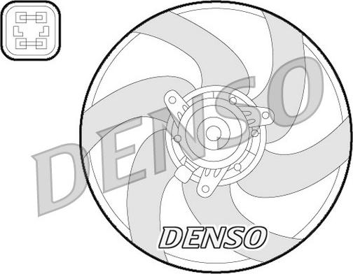 Denso DER21022 - Ventilator, hlajenje motorja parts5.com