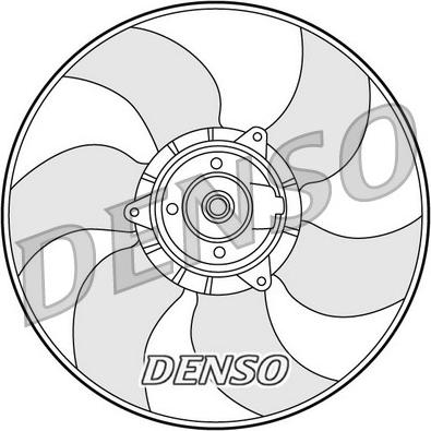 Denso DER23001 - Вентилатор, охлаждане на двигателя parts5.com