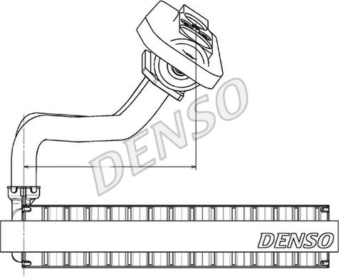 Denso DEV09020 - Evaporator, air conditioning parts5.com