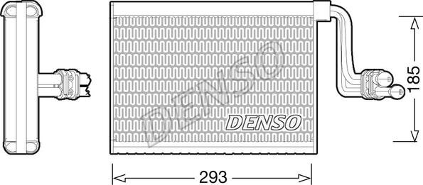 Denso DEV05002 - Evaporator, air conditioning parts5.com