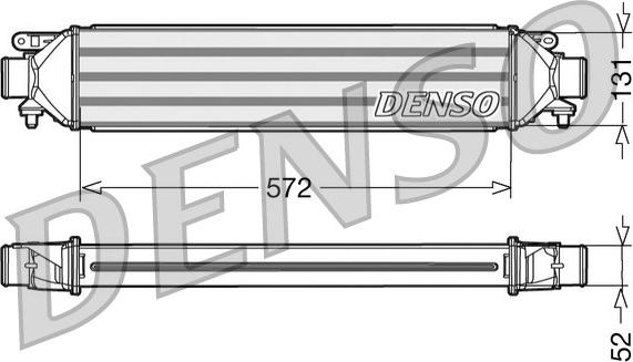 Denso DIT09107 - Intercooler, compresor parts5.com