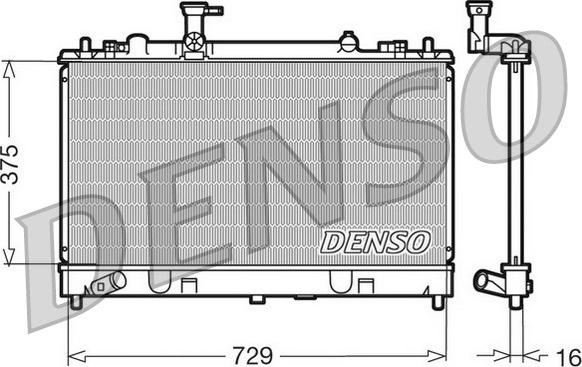 Denso DRM44011 - Hladnjak, hlađenje motora parts5.com