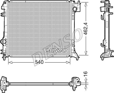 Denso DRM46062 - Radiator, racire motor parts5.com