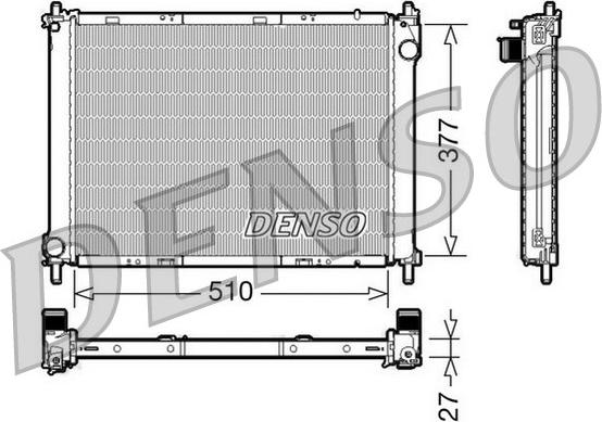 Denso DRM46022 - Radiador, refrigeración del motor parts5.com