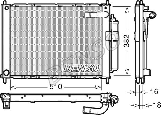 Denso DRM46101 - Modul racire parts5.com