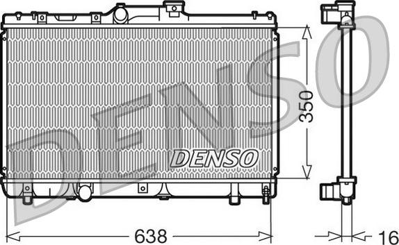 Denso DRM50013 - Chłodnica, układ chłodzenia silnika parts5.com