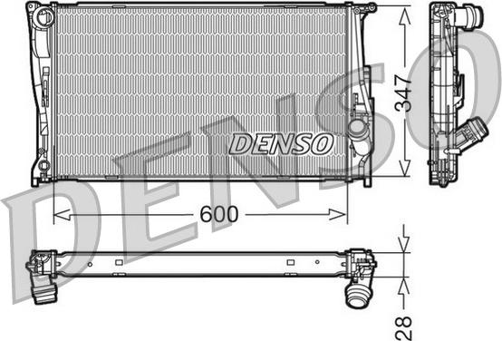 Denso DRM05111 - Radiator, engine cooling parts5.com