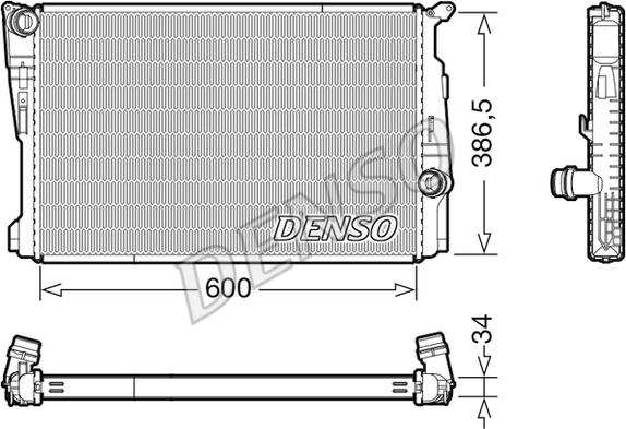 Denso DRM05122 - Radiaator,mootorijahutus parts5.com