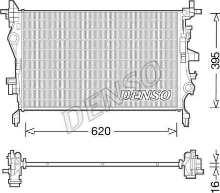 Denso DRM06036 - Radiator, engine cooling parts5.com