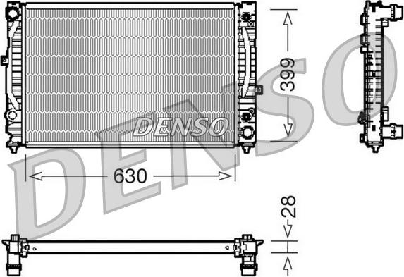 Denso DRM02031 - Hladnjak, hlađenje motora parts5.com