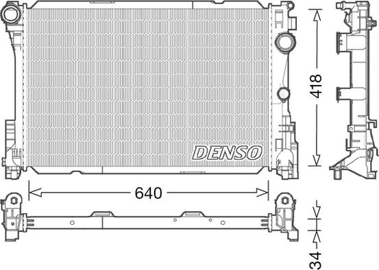 Denso DRM17049 - Kühler, Motorkühlung parts5.com