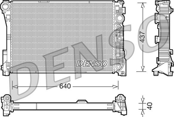 Denso DRM17046 - Motor su radyatörü parts5.com