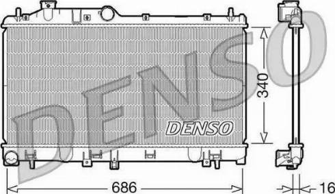 KOYORAD PL091662 - Hladnjak, hlađenje motora parts5.com