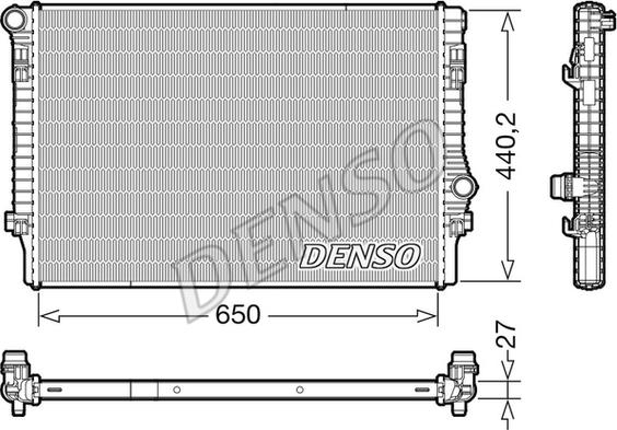 Denso DRM32049 - Hladilnik, hlajenje motorja parts5.com