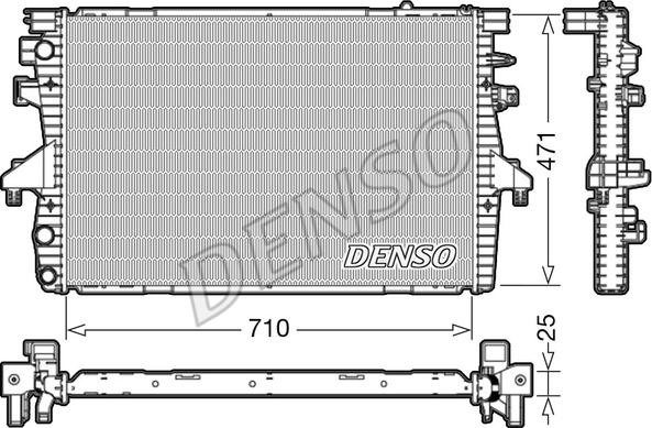 Denso DRM32039 - Radiator, engine cooling parts5.com