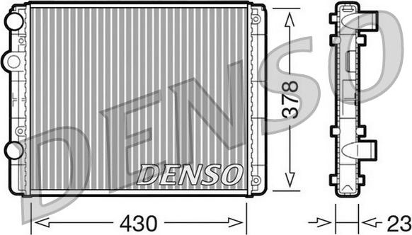 Denso DRM32030 - Radiador, refrigeración del motor parts5.com