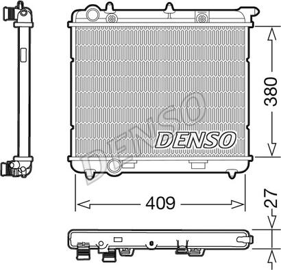 Denso DRM21024 - Radiator, racire motor parts5.com