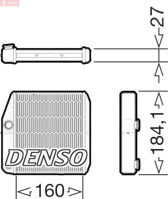 Denso DRR09076 - Heat Exchanger, interior heating parts5.com