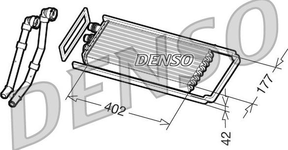 Denso DRR12100 - Schimbator caldura, incalzire habitaclu parts5.com