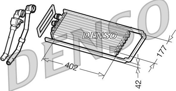 Denso DRR12101 - Schimbator caldura, incalzire habitaclu parts5.com