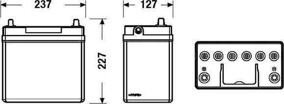 DETA DB457 - Baterie de pornire parts5.com