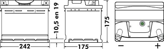 DETA DB543 - Стартов акумулатор parts5.com