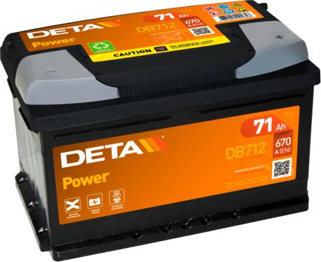 DETA DB712 - Μπαταρία εκκίνησης parts5.com