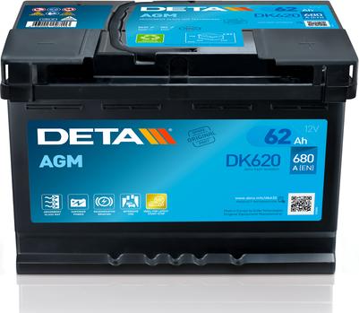 DETA DK620 - Batería de arranque parts5.com