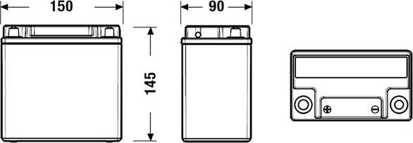 DETA DK131 - Стартерная аккумуляторная батарея, АКБ parts5.com