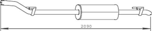 Dinex 56322 - Toba esapamet intermediara parts5.com