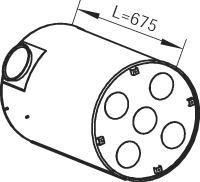 Dinex 80451 - Keskiäänenvaimentaja parts5.com