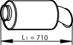 Dinex 81718 - Takaäänenvaimentaja parts5.com