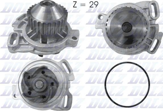 DOLZ A158 - Водяной насос parts5.com