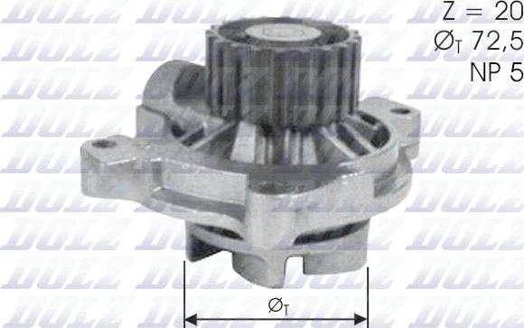 DOLZ A180 - Vízszivattyú parts5.com